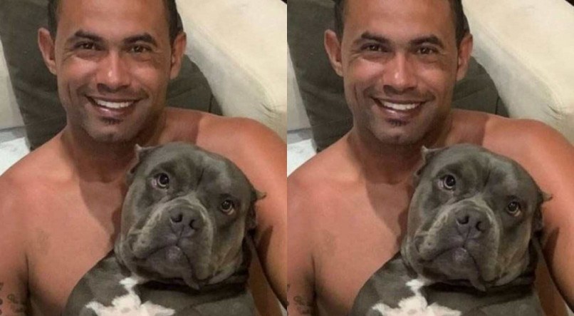 Goleiro Bruno posta foto com Pitbull