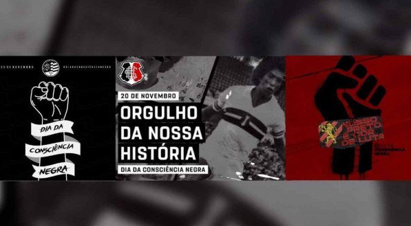 No Dia da Consciência Negra, clubes de Pernambuco reforçam luta contra o racismo