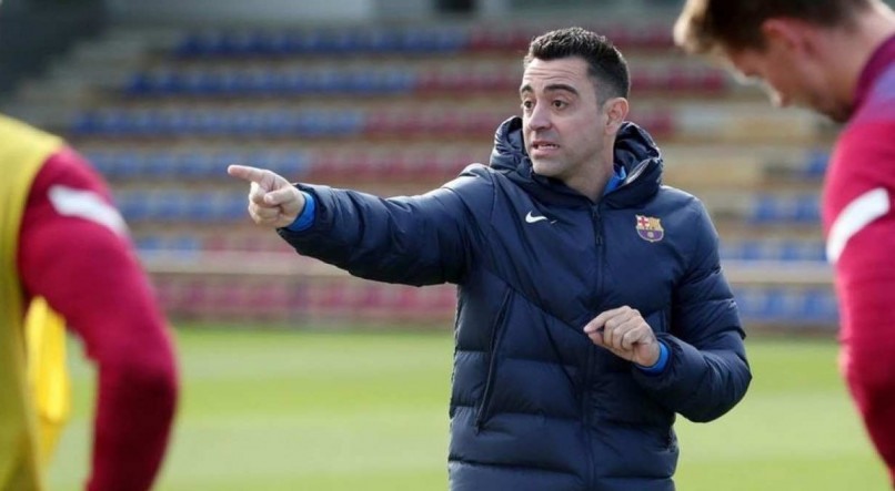  Xavi &eacute; o treinador do Barcelona 
