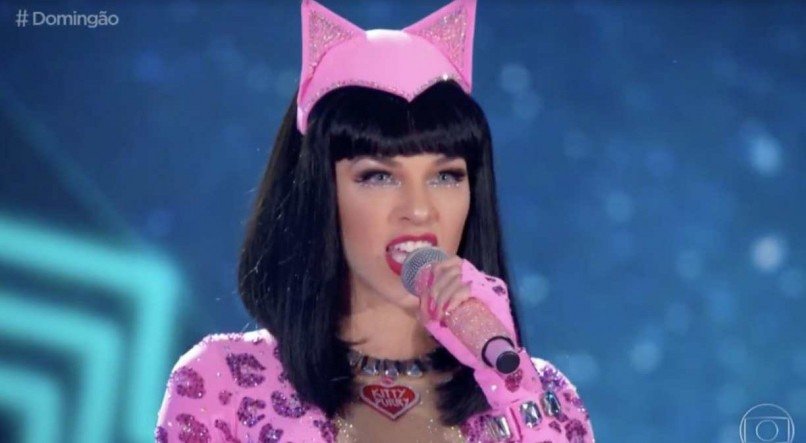 Mariana Rios faz homenagem a Katy Perry no 'Show dos Famosos'