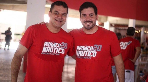 Diógenes Braga e Luiz Felipe, vencedores das eleições do Náutico