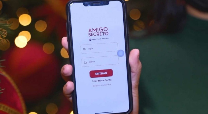 Dispon&iacute;vel nos sistemas operacionais Android e iOS, o aplicativo Amigo Secreto do Shopping Recife n&atilde;o deixa ningu&eacute;m de fora