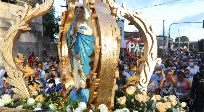 Prociss&atilde;o em homenagem a Nossa Senhora da Concei&ccedil;&atilde;o no Recife