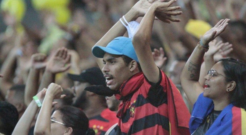 Torcida do Sport em jogo do Le&atilde;o na Arena de Pernambuco