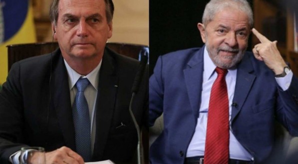 Presidente Jair Bolsonaro e ex-presidente Luiz Inácio Lula da Silva
