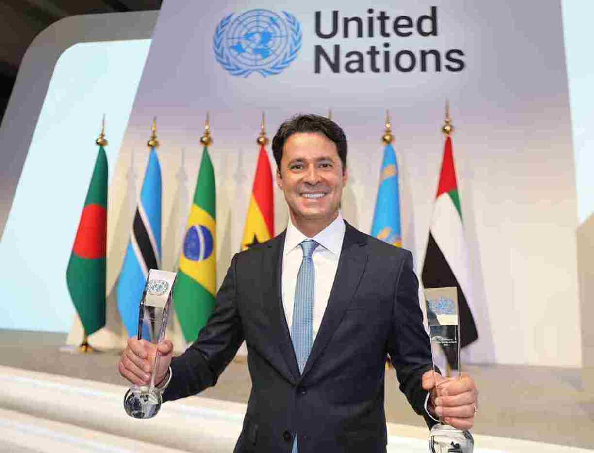Anderson Ferreira recebeu pr&ecirc;mio da ONU em Dubai