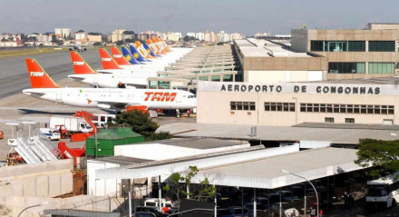 O Aeroporto de Congonhas, em São Paulo, está no primeiro bloco