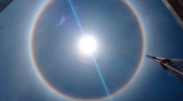 Fenômeno do halo solar foi visto por moradores de Cabrobó