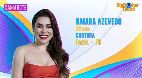 A cantora Naiara Azevedo foi confirmada no BBB 22