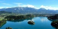 Lago Bled um dos mais bonitos do mundo.