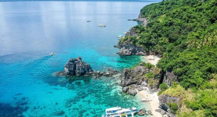 Ilha nas Filipinas. 