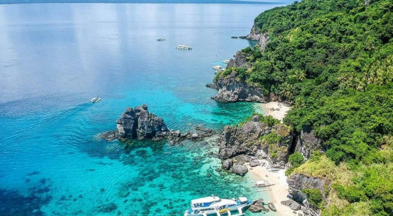 Ilha nas Filipinas. 