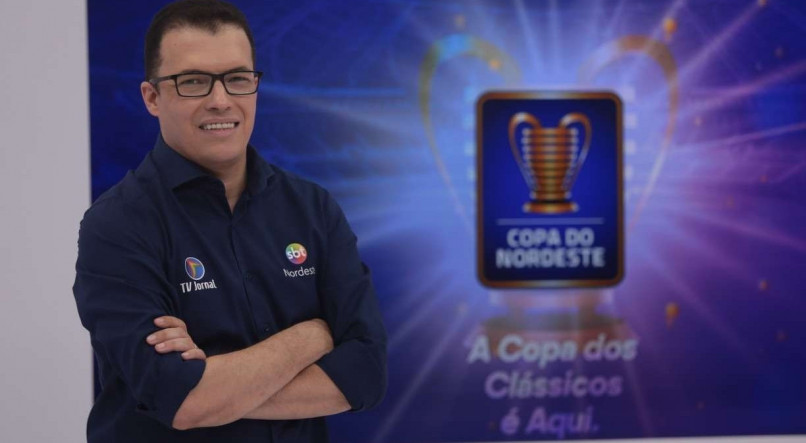 Aroldo Costa é o narrador da Copa do Nordeste na TV Jornal