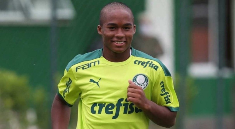 Endrick passou por todas as categorias de base do Palmeiras.