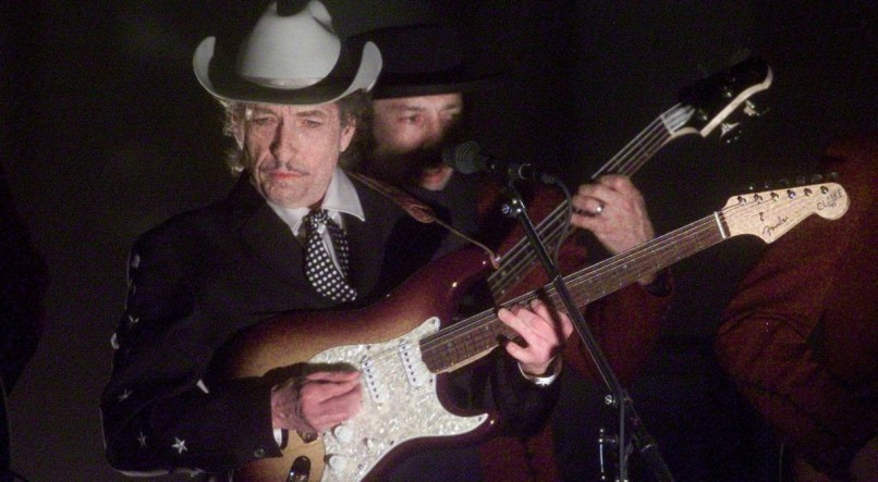 MÚSICA Bob Dylan no Grammy de 2002, em Los Angeles, Califórnia 
