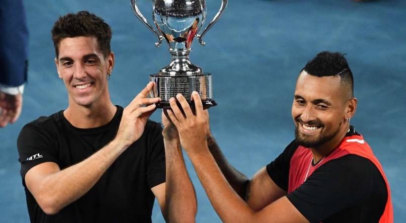 Nick Kyrgios e Thanasi Kokkinakis foram os campeões das duplas no Australian Open - o Aberto da Austrália