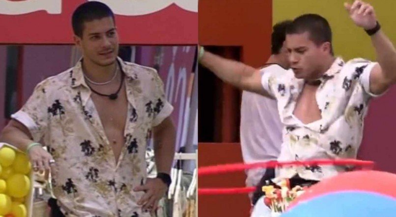 Arthur Aguiar rebolou com bambolê durante ação no BBB 22