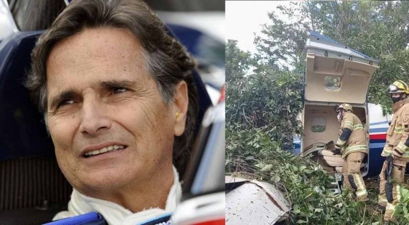 Um avião caiu na fazenda do ex-piloto Nelson Piquet, em Brasília 