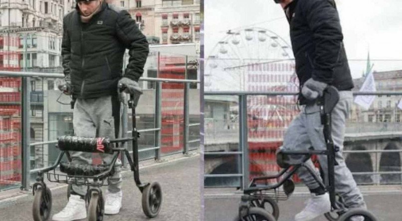 Após um sofrer um acidente em 2017, o homem perdeu os movimentos da perna 