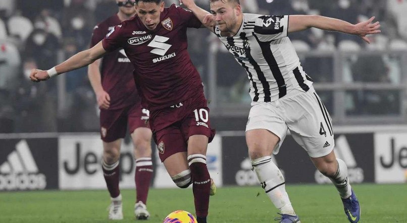 A Juventus abriu o placar no primeiro tempo do jogo contra o Torino pelo Italiano