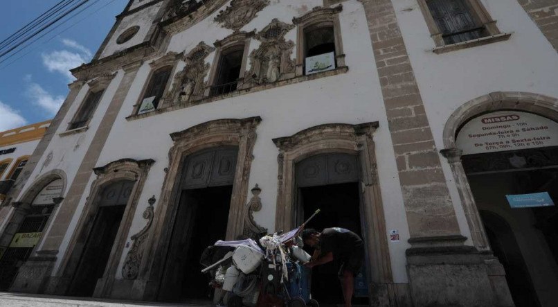 Bas&iacute;lica e Convento de Nossa Senhora do Carmo, no bairro de Santo Ant&ocirc;nio, Centro do Recife