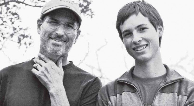 Steve Jobs e seu filho, Reed