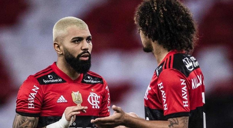 Willian Ar&atilde;o e Gabigol foram campe&otilde;es da Libertadores com o Flamengo.