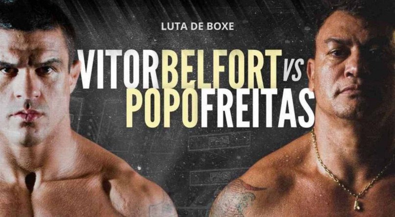 Poster da possível luta entre Popó e Belfort