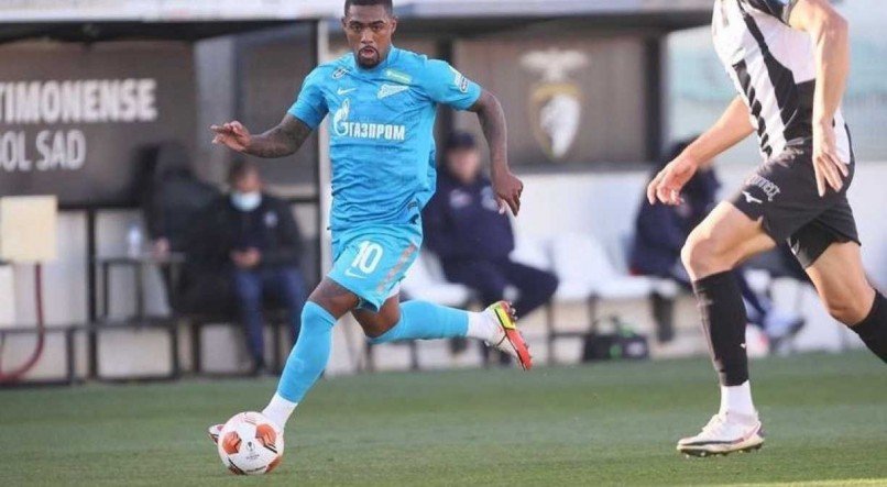 O atacante brasileiro Malcom defende atualmente o Zenit, da Rússia