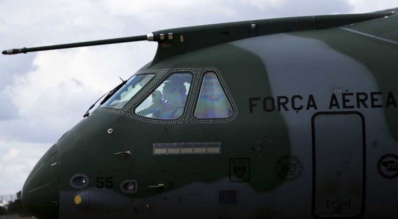 O KC-390 saiu de Brasília na última segunda-feira (7)