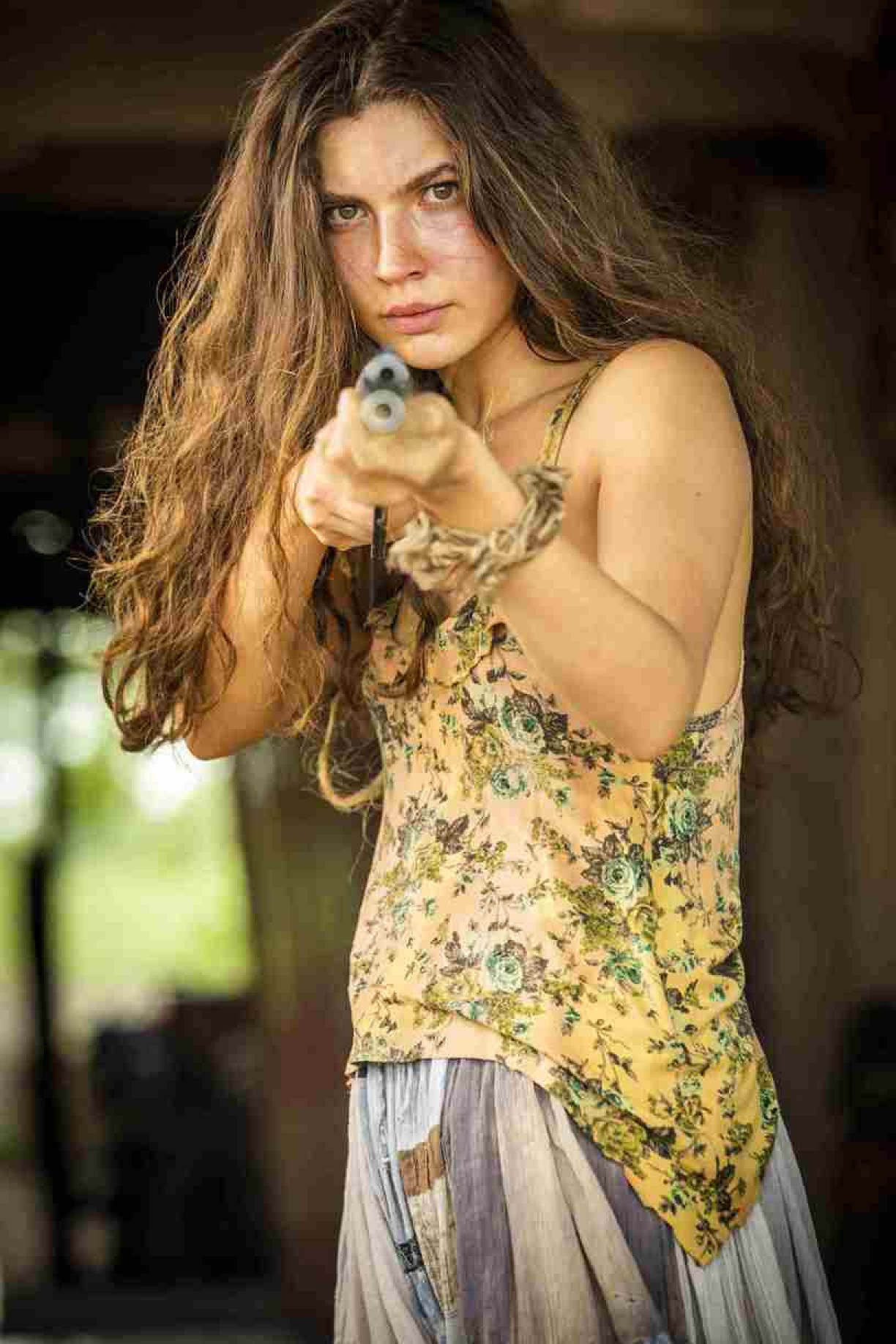 A atriz Alanis Guillen interpreta a protagonista Juma Marru&aacute; na novela Pantanal
