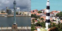 Torre de Cristal, Recife; Farol de Olinda, Olinda.