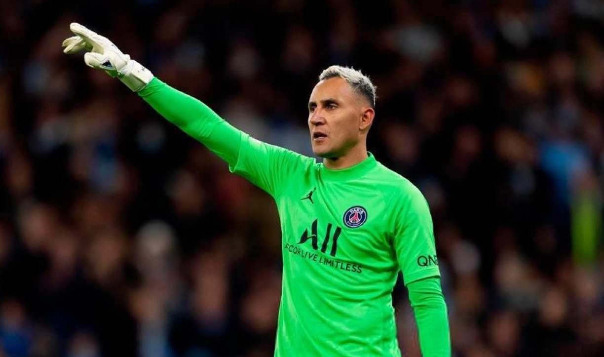 Imagem do goleiro Keylor Navas em a&ccedil;&atilde;o pelo PSG