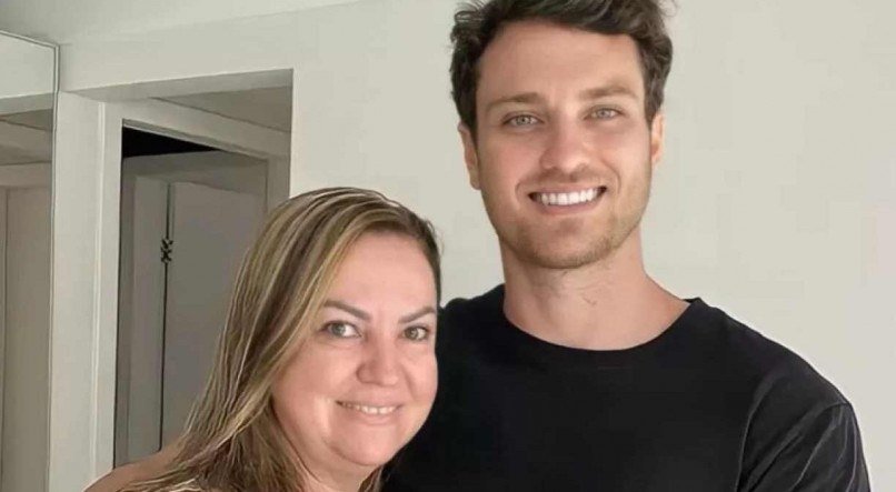 Lucas Bissoli e sua mãe, Evandra