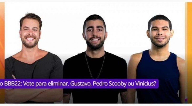 Paredão entre Gustavo, Pedro Scooby e Vyni