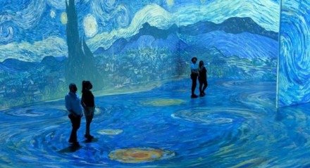 Exposição imersiva de Vicent Van Gogh chega a shopping em São Paulo.