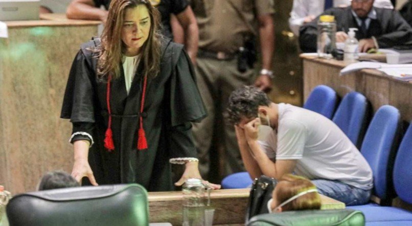 Promotora de Justiça Eliana Gaia no julgamento da Tragédia da Tamaraineira