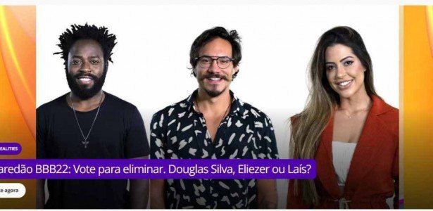 ENQUETE UOL BBB 22 ATUALIZADA: Há Poucas Horas Da Eliminação, Quem Vai ...