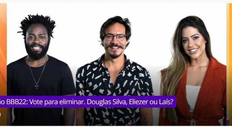 Como votar em Douglas Silva, Eliezer ou Laís