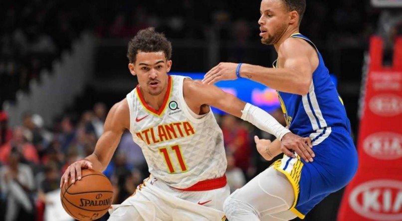 Trae Young e Stephen Curry são dois dos jogadores mais talentosos da NBA