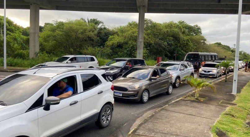 Registro de uma das entradas da Arena de Pernambuco