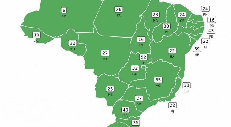 Fiocruz mostra que, pela primeira vez desde julho de 2020, quando passou a monitorar as taxas de ocupação de leitos de UTI covid-19 para adultos no SUS, o mapa do Brasil aparece totalmente em "verde"
