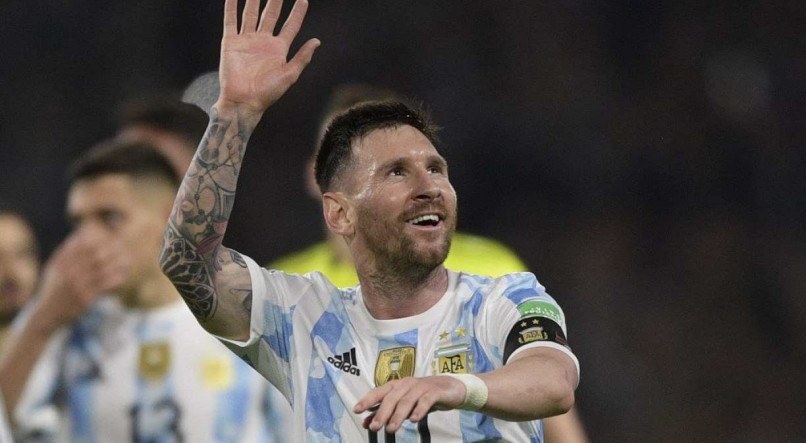 Messi, camisa 10 da sele&ccedil;&atilde;o argentina.