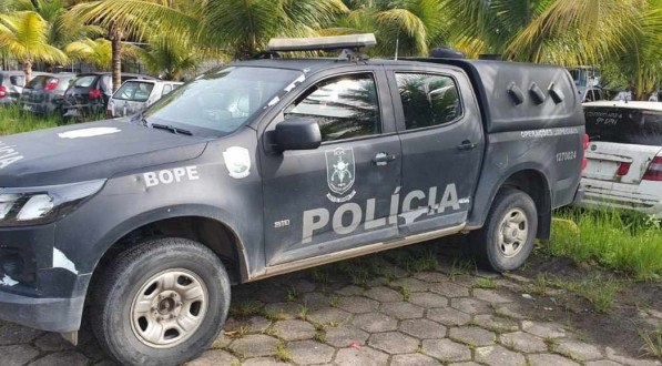 Viatura do Bope envolvida na ação que acabou com uma menina morta em Porto de Galinhas