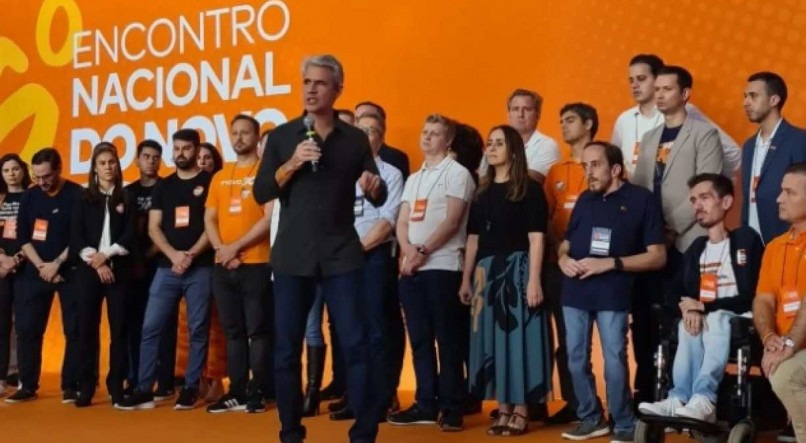 Partido Novo lançou, neste sábado (2), a pré-candidatura de Felipe d’Avila para presidente da República nas eleições de outubro