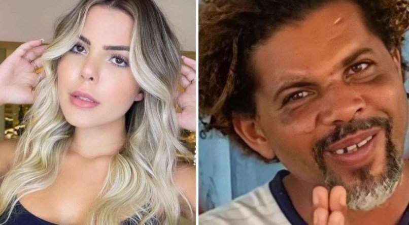 Grazi Mourão beijou Givaldo Alves, conhecido como 'mendigo de Planaltina'