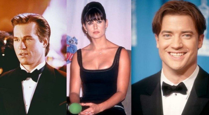 Val Kilmer, Demi Moore e Brendan Fraser foram algumas das celebridades que fizeram sucesso nos anos de 1990