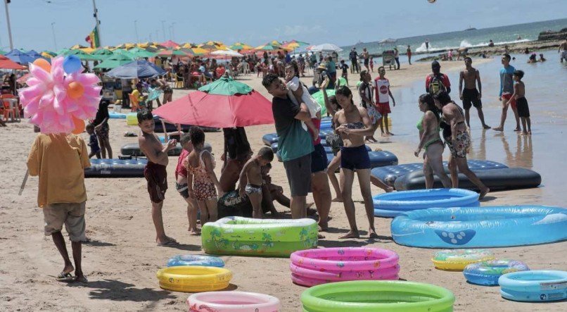 Praia de Boa Viagem, na Zona Sul do Recife