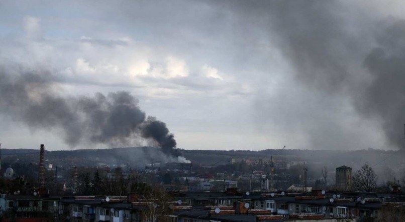 Novo ataque da Rússia em Lviv, na Ucrânia