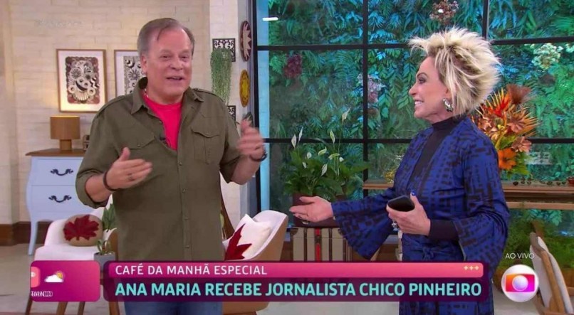 Ana Maria Braga e Chico Pinheiro no 'Mais Você'